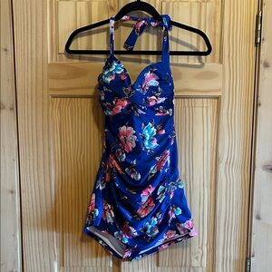 Floral Blue Swimwear
